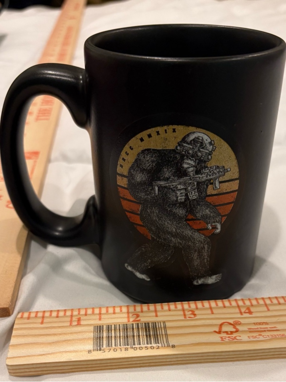 Black rifle company  Ceramic Mug with Tactical Sasquatch Graphic